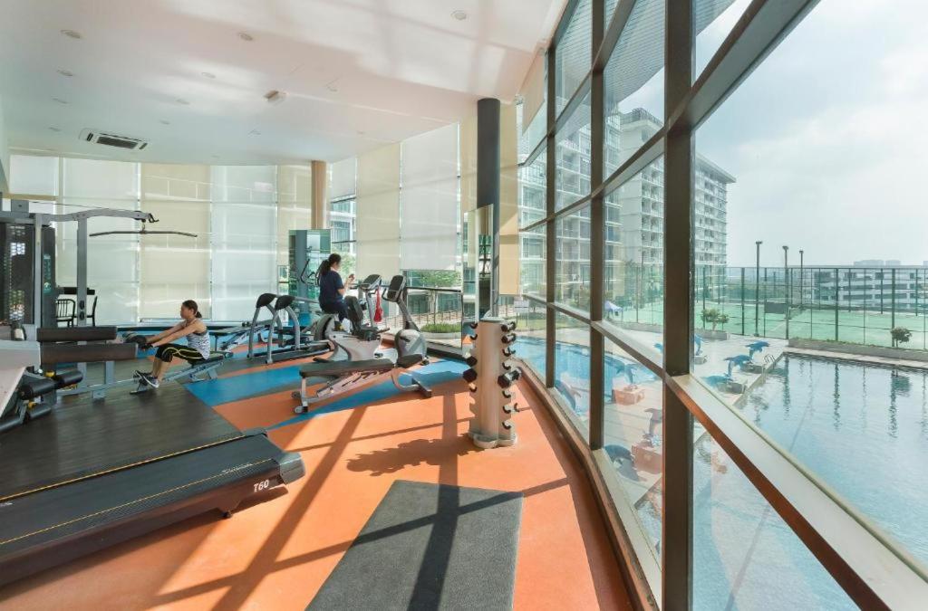 Studio with swimming pool access from the patio at Palazio Mount Austin IKEA AEON by GDRAGON HomeStay