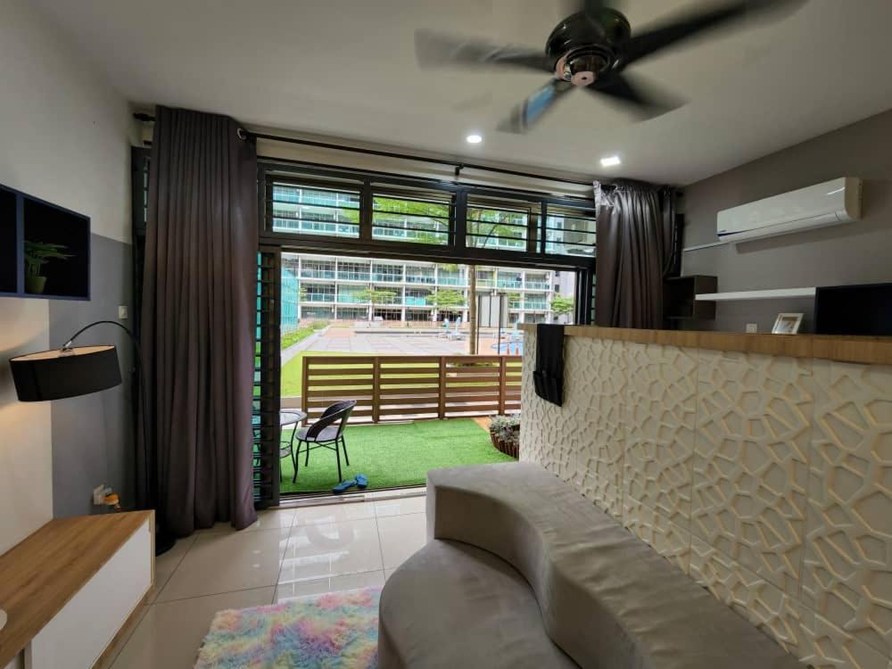Studio with swimming pool access from the patio at Palazio Mount Austin IKEA AEON by GDRAGON HomeStay