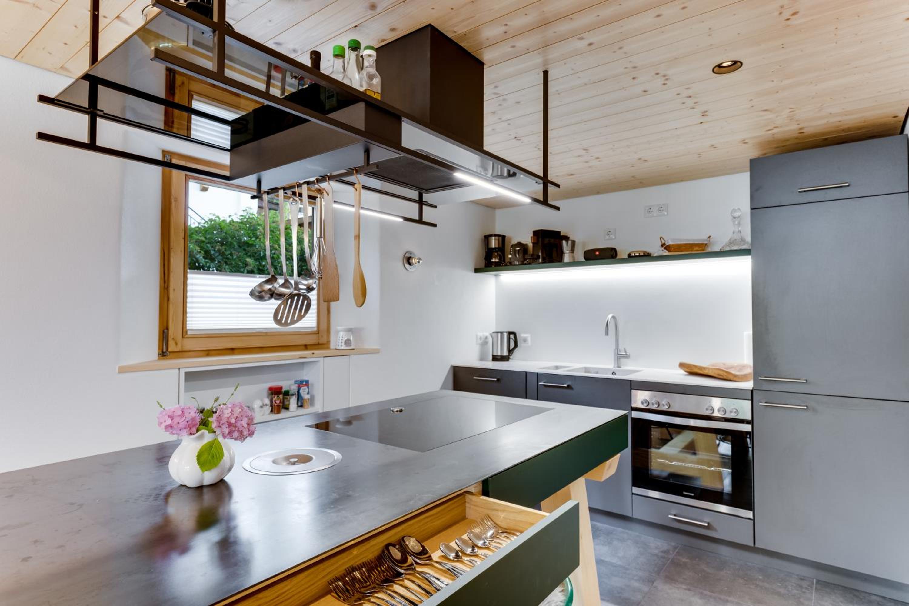 Boutique Ferienwohnung mit Kamin und Bergblick