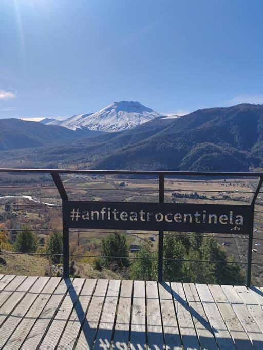 Confortable refugio de monataña con vista al Volcan