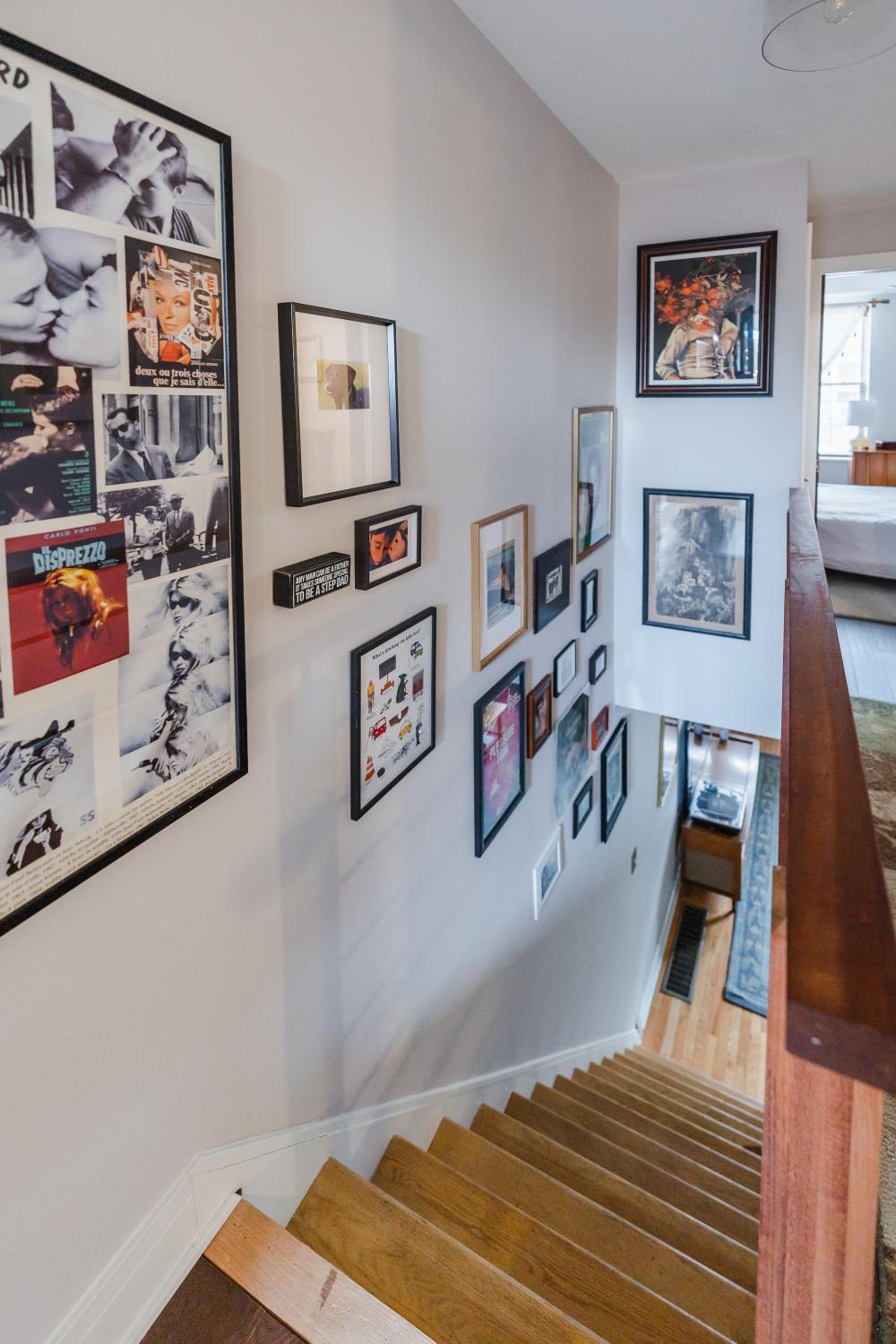 Bedroom in thoughtfully decorated East Passyunk home (South Philadelphia) view 2
