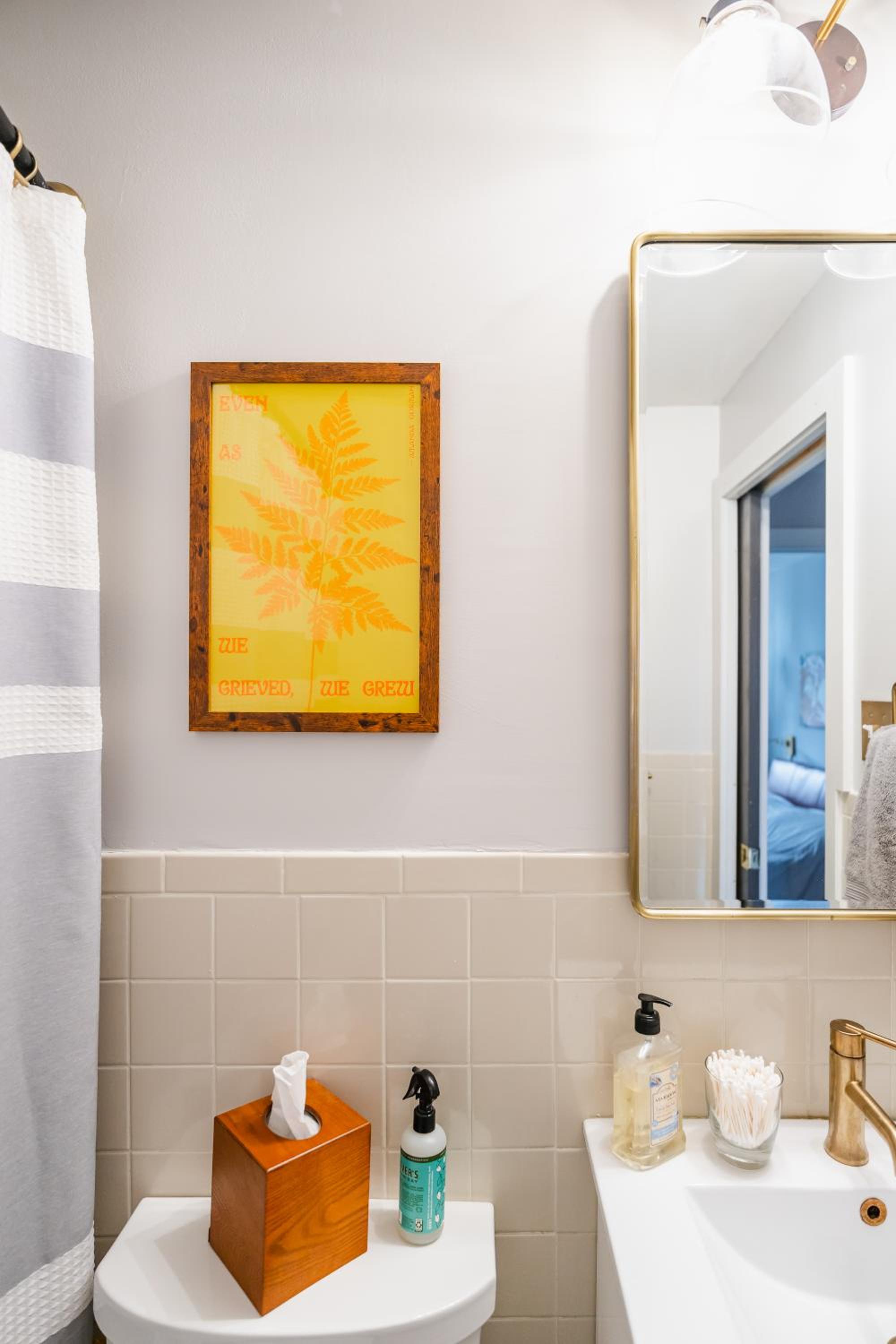 Bedroom in thoughtfully decorated East Passyunk home (South Philadelphia) view 3