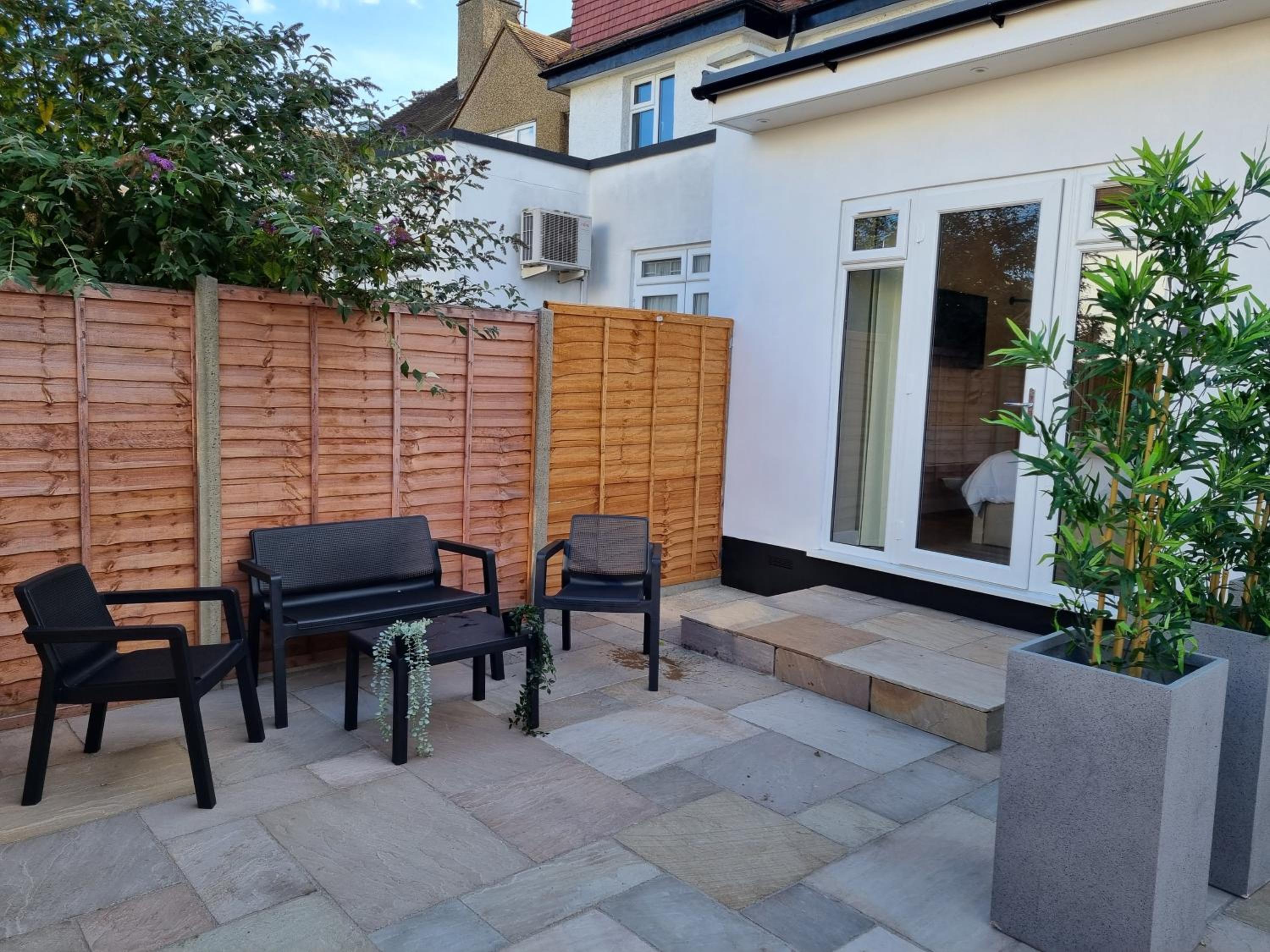 outdoor bbq area
