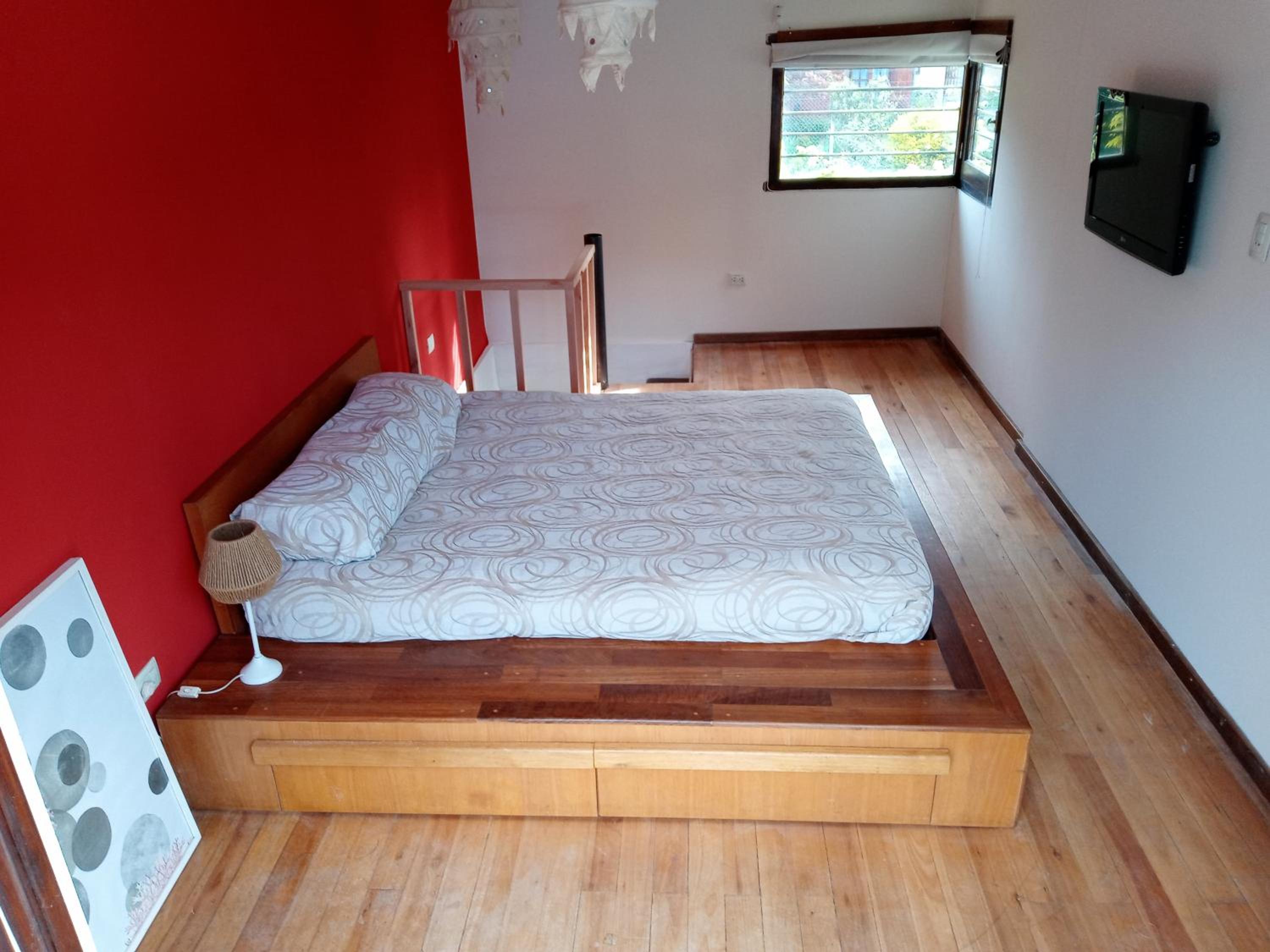 casita moderna frente al bosque
