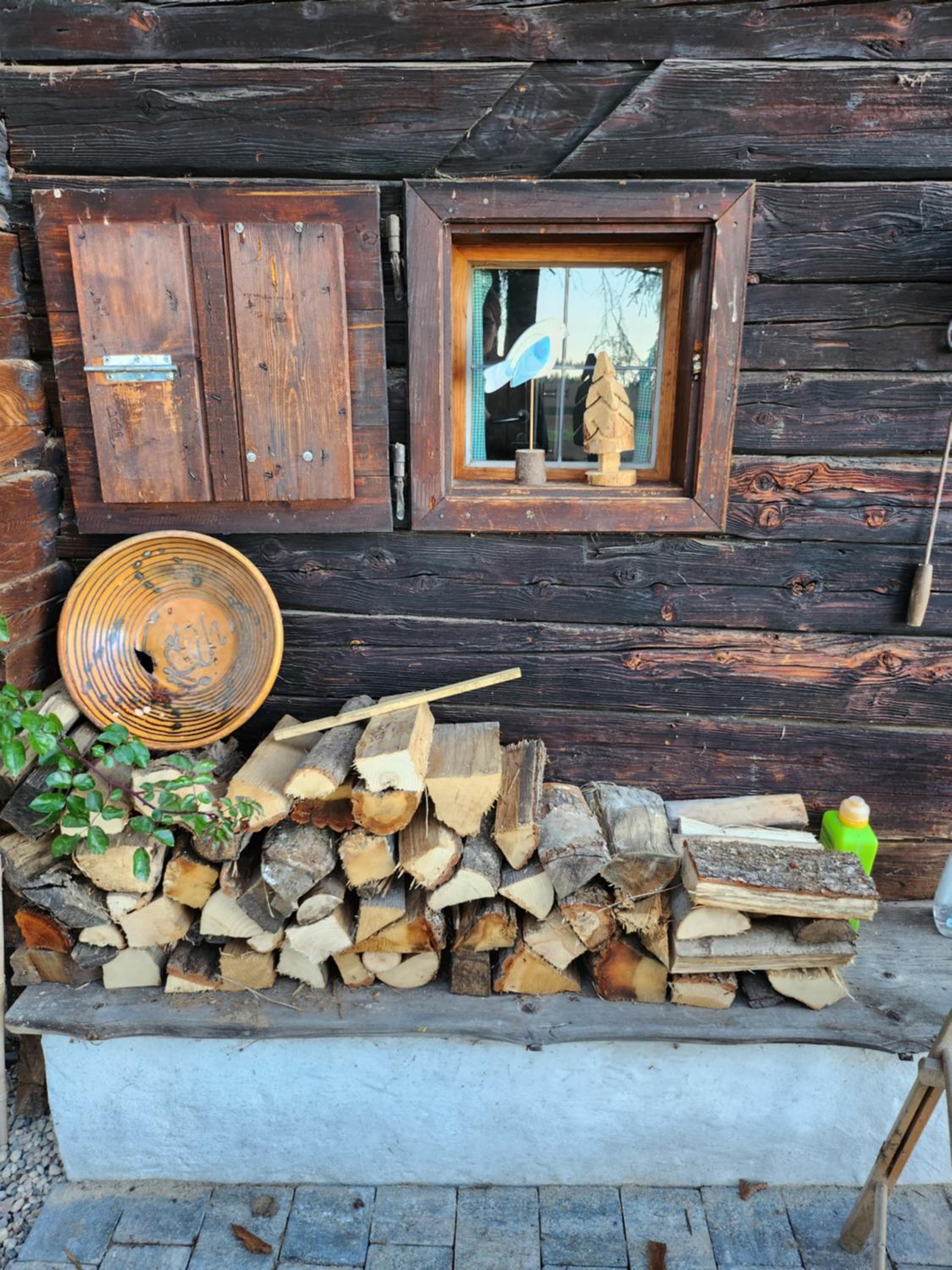 Urige Waldbienenhütte