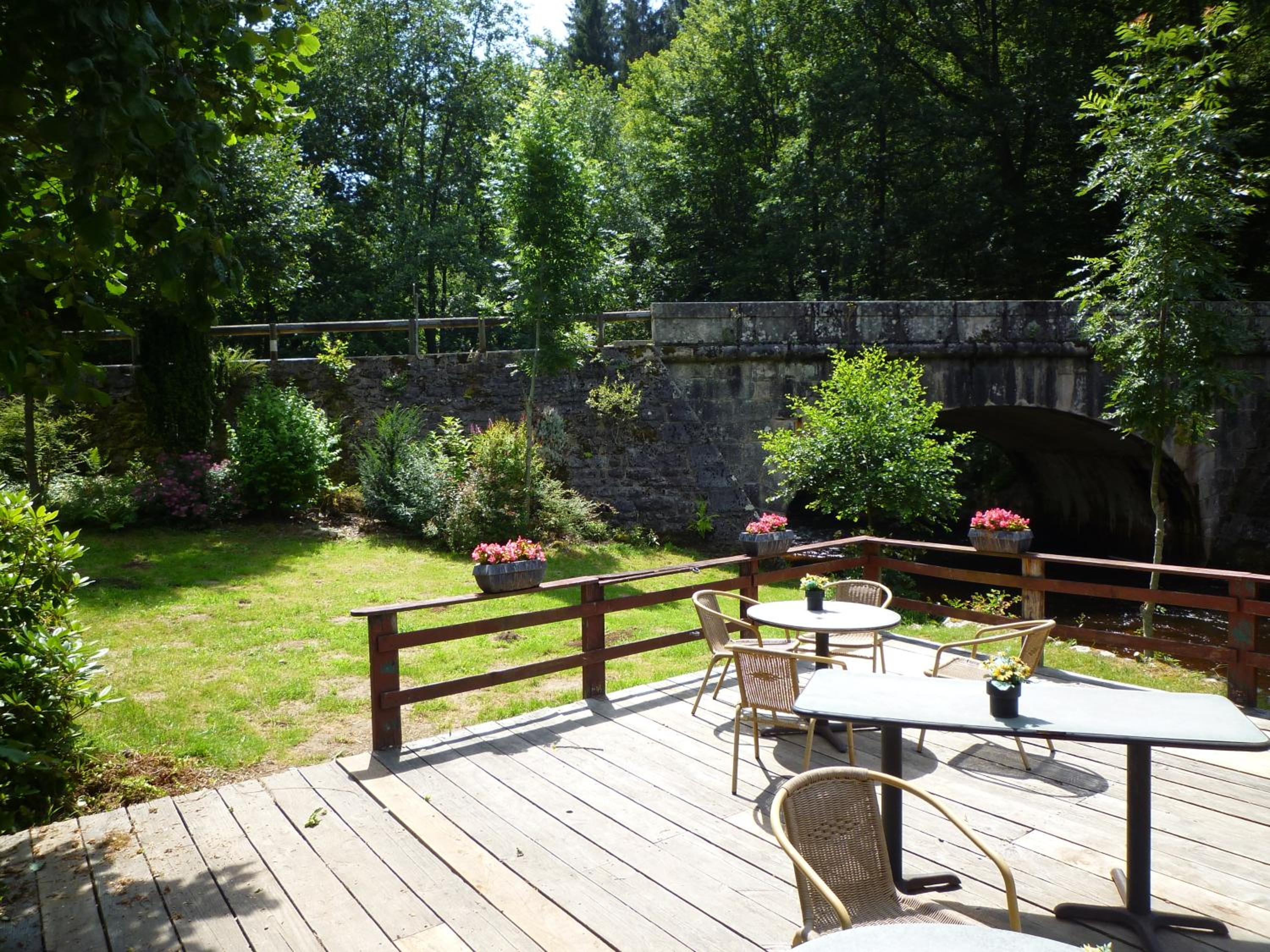 outdoor BBQ area