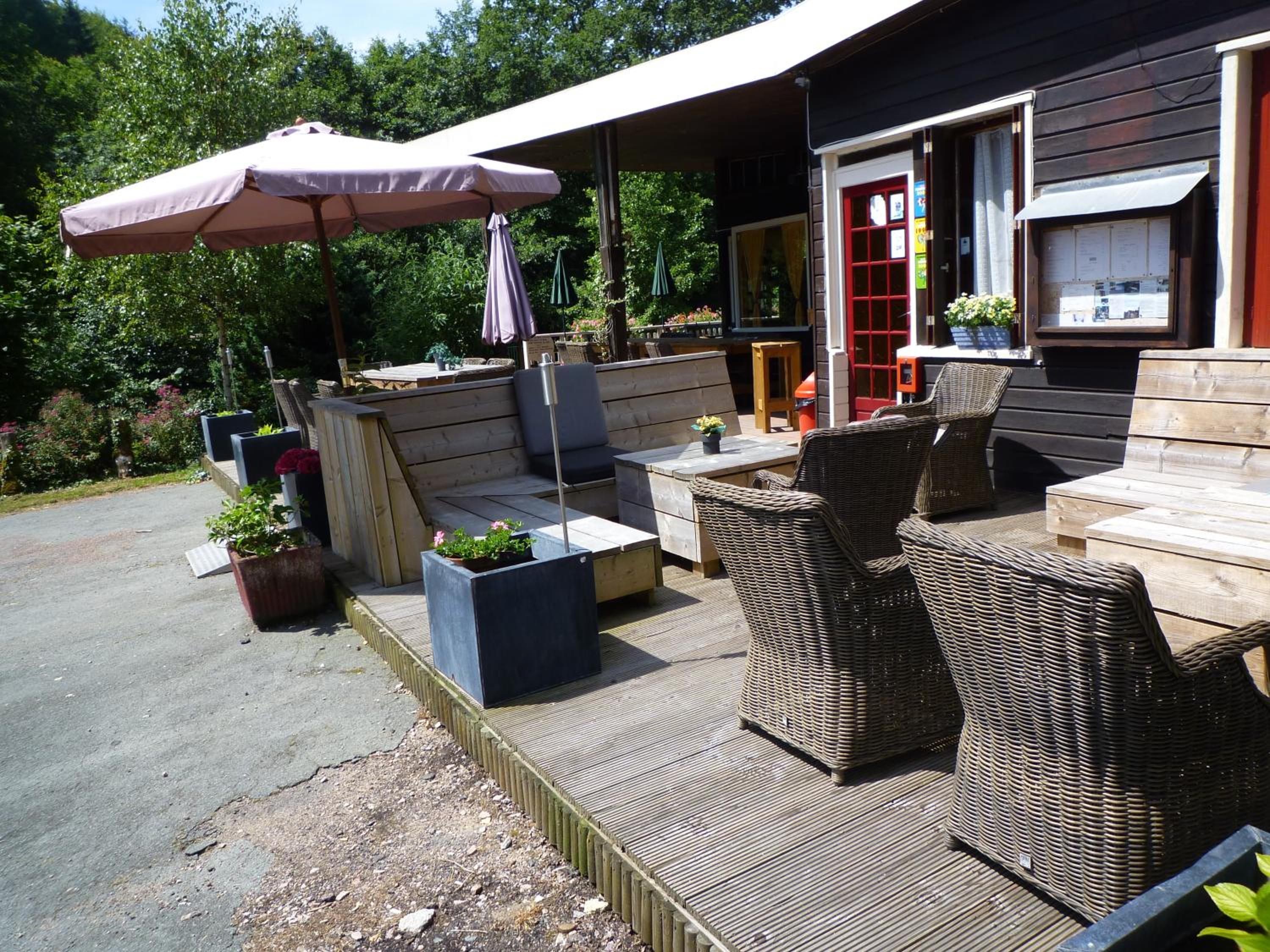 outdoor BBQ area