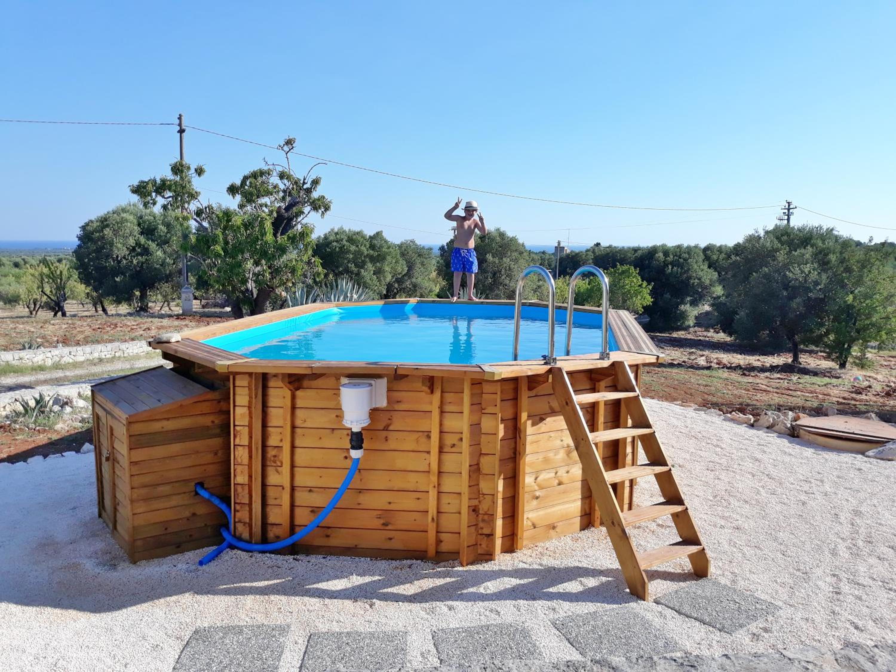Villa 4 trulli, sea view, vista mare, isolata view 3