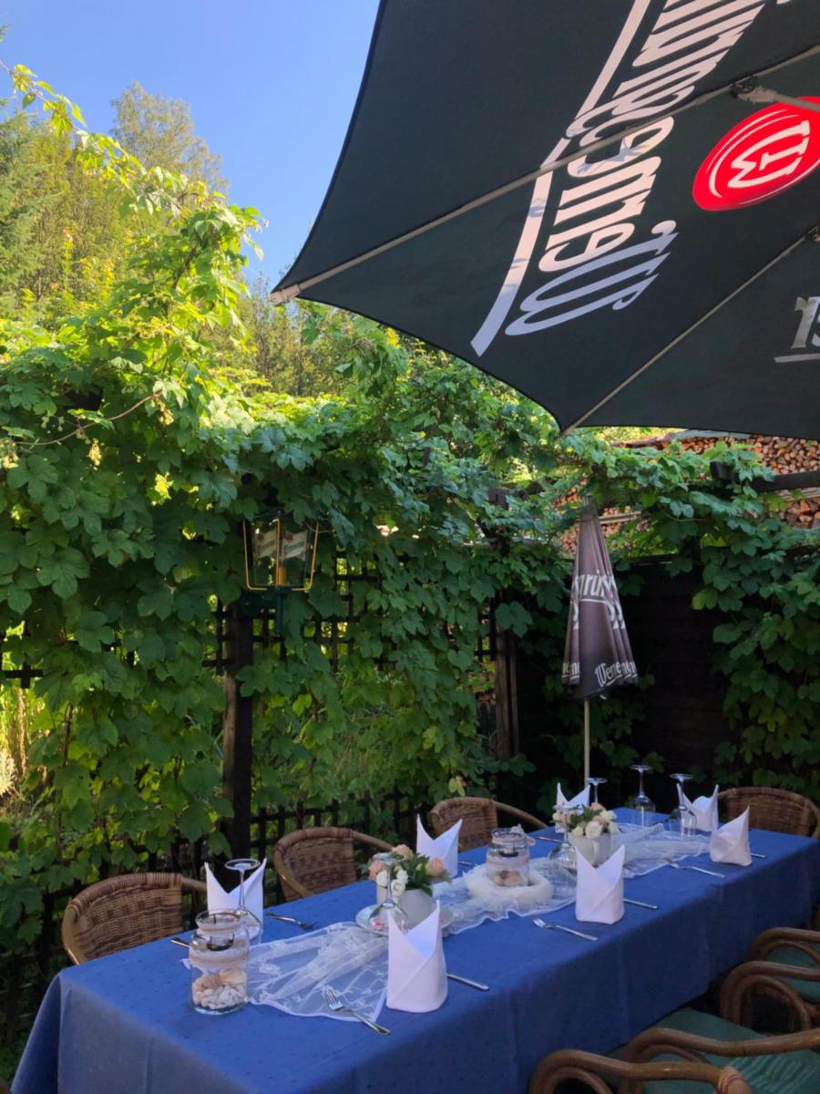outdoor BBQ area