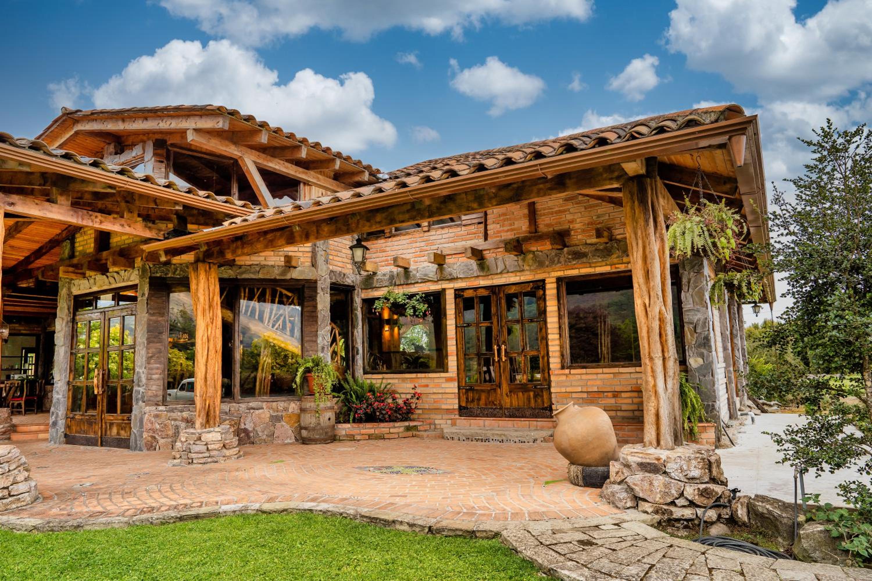 outdoor BBQ area