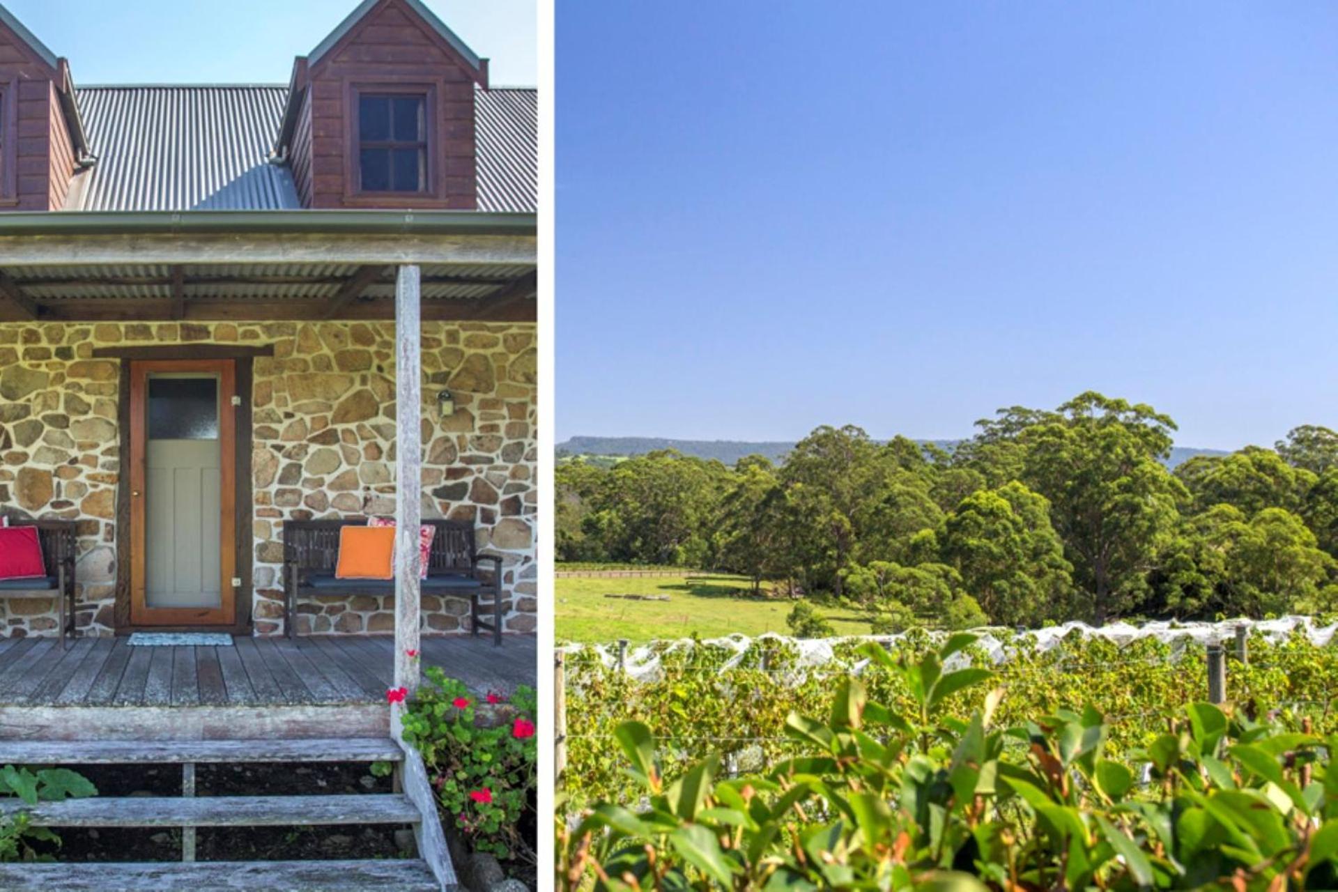 Stone Cottage - vineyard estate w. fireplace