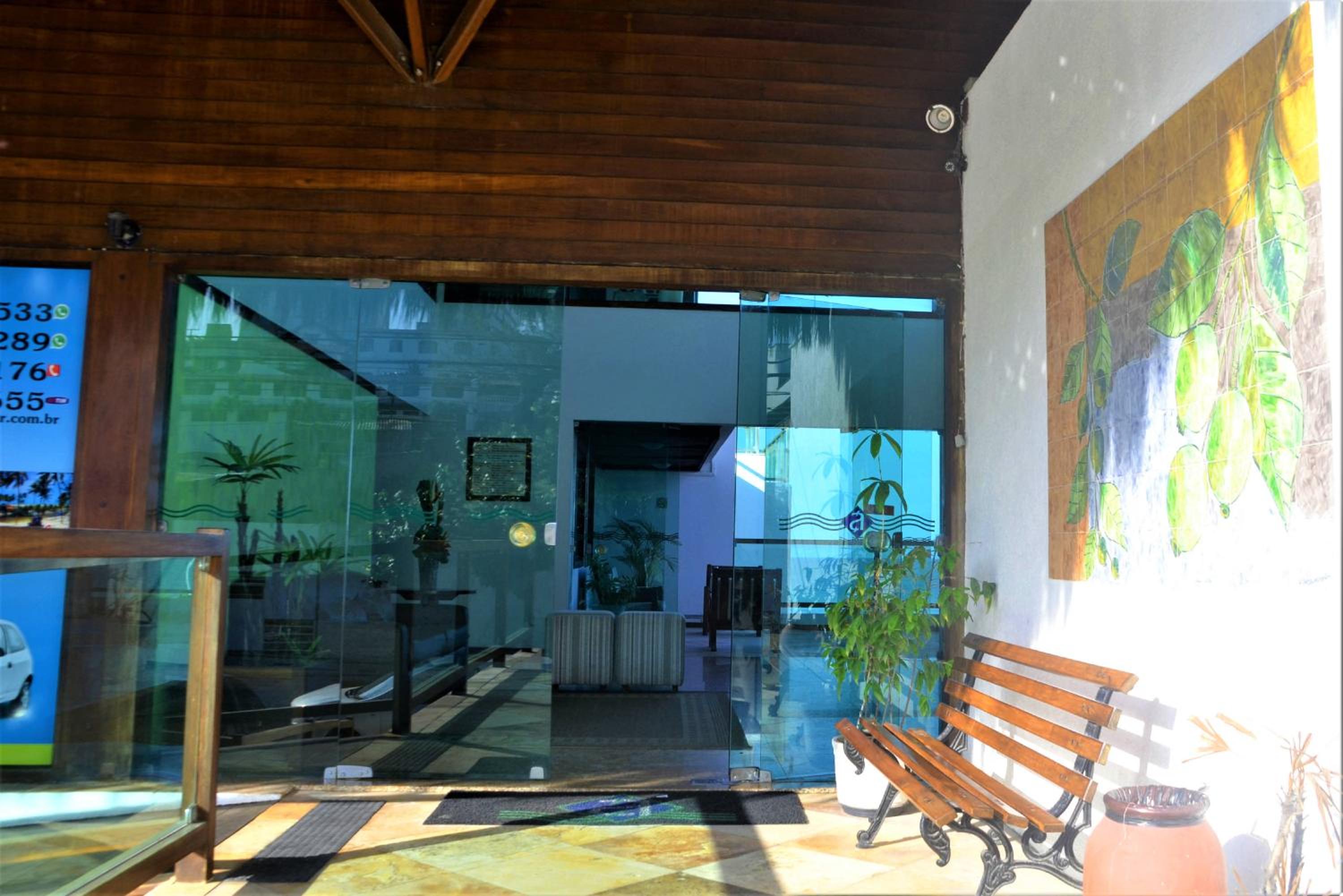Na praia - Araça 406 Super Luxo - Lateral vista mar