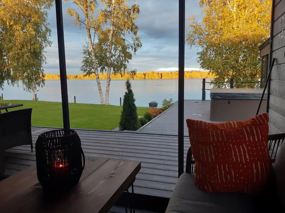 Villa by the river with beach sauna and jacuzzi view 2