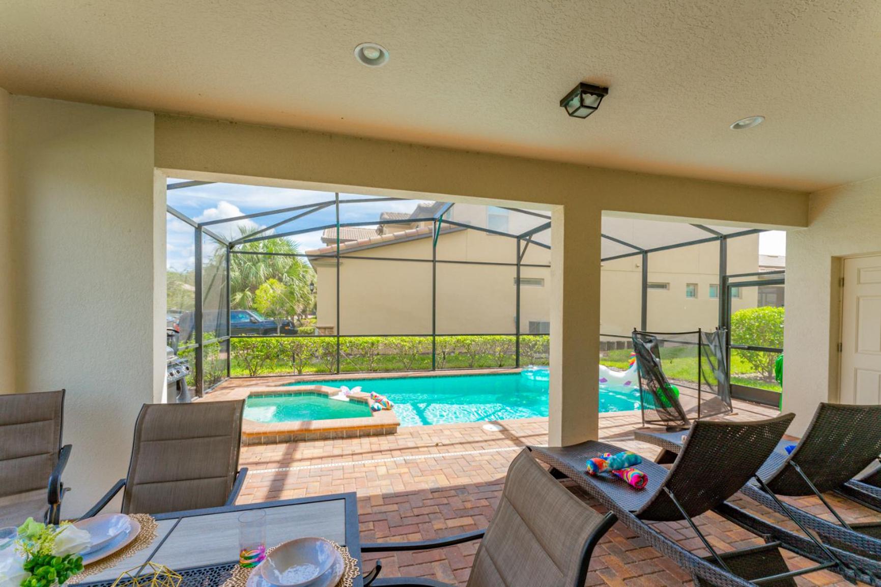 Family Paradise Villa BBQ Pool Close to Disney