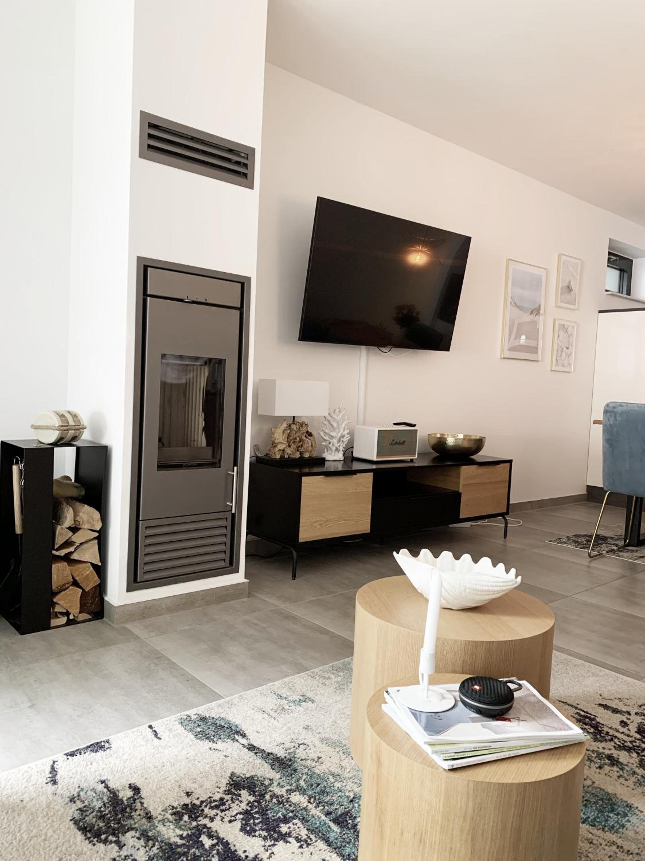 Chalet Möwenblick Rügen mit Meerblick, Sauna und Kamin
