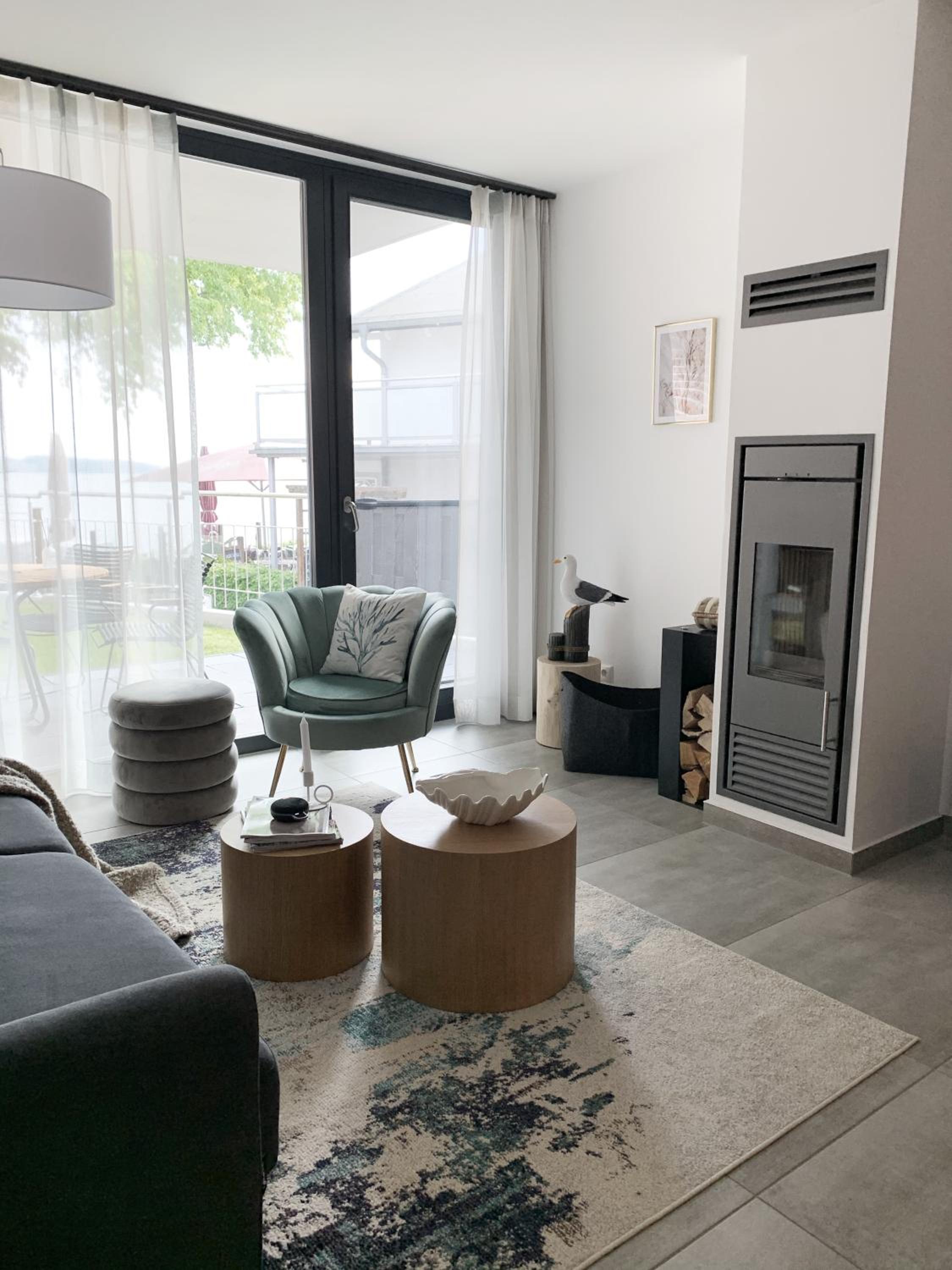 Chalet Möwenblick Rügen mit Meerblick, Sauna und Kamin