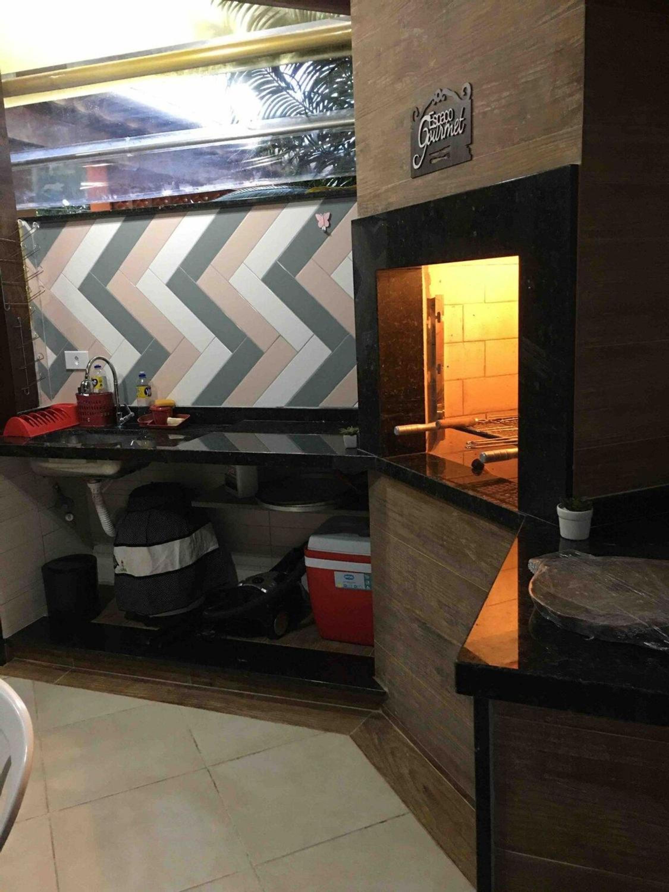 Paz e Mar Beach House - Aréa Gourmet completa
