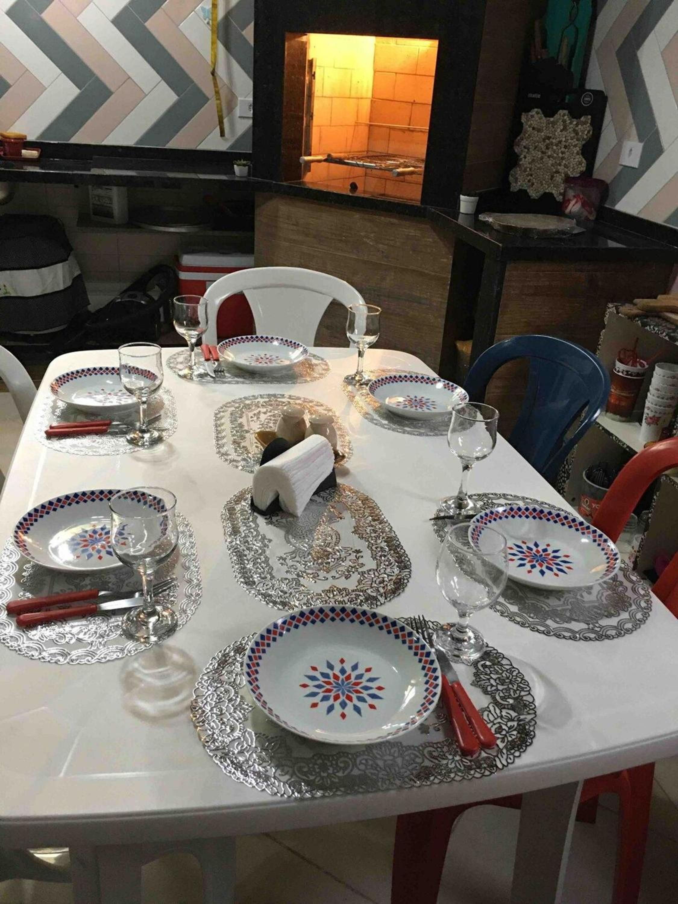Paz e Mar Beach House - Aréa Gourmet completa