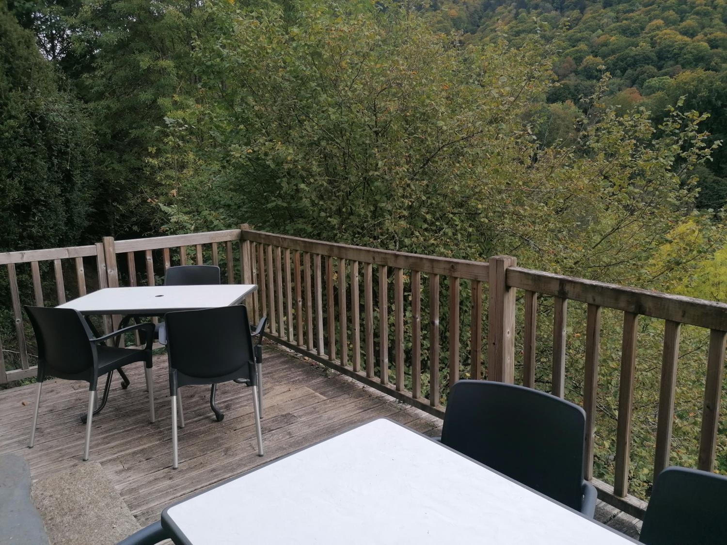 outdoor BBQ area