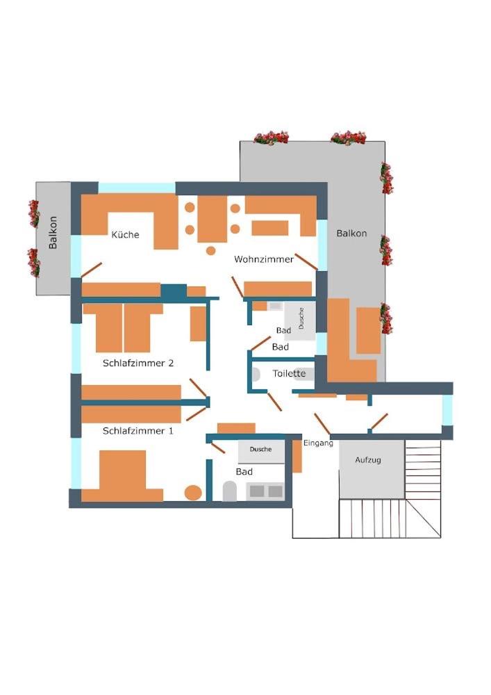 Moderne Kaminstube