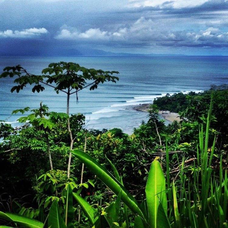 Beachfront with mountain view