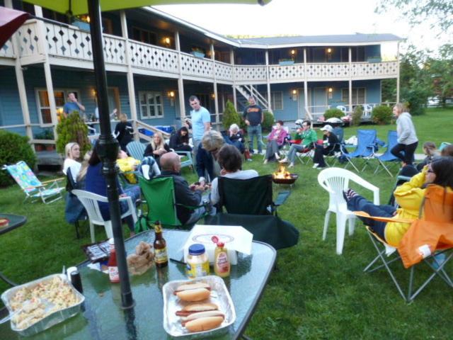 outdoor BBQ area