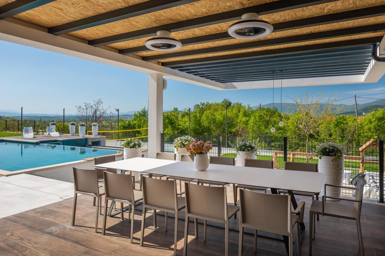 Luxury Villa Arya with 77sqm heated pool, hot-tub, sauna, gym, billiard, playgrounds, 6 bedroom view 2