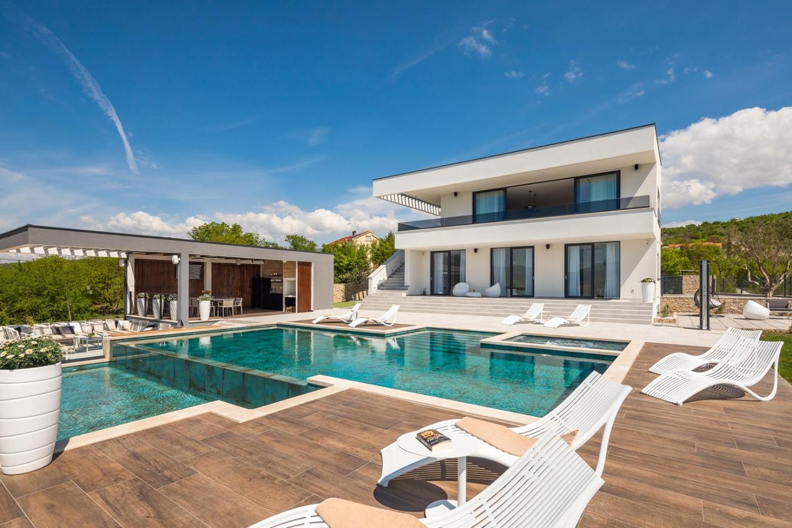 Luxury Villa Arya with 77sqm heated pool, hot-tub, sauna, gym, billiard, playgrounds, 6 bedroom view 3