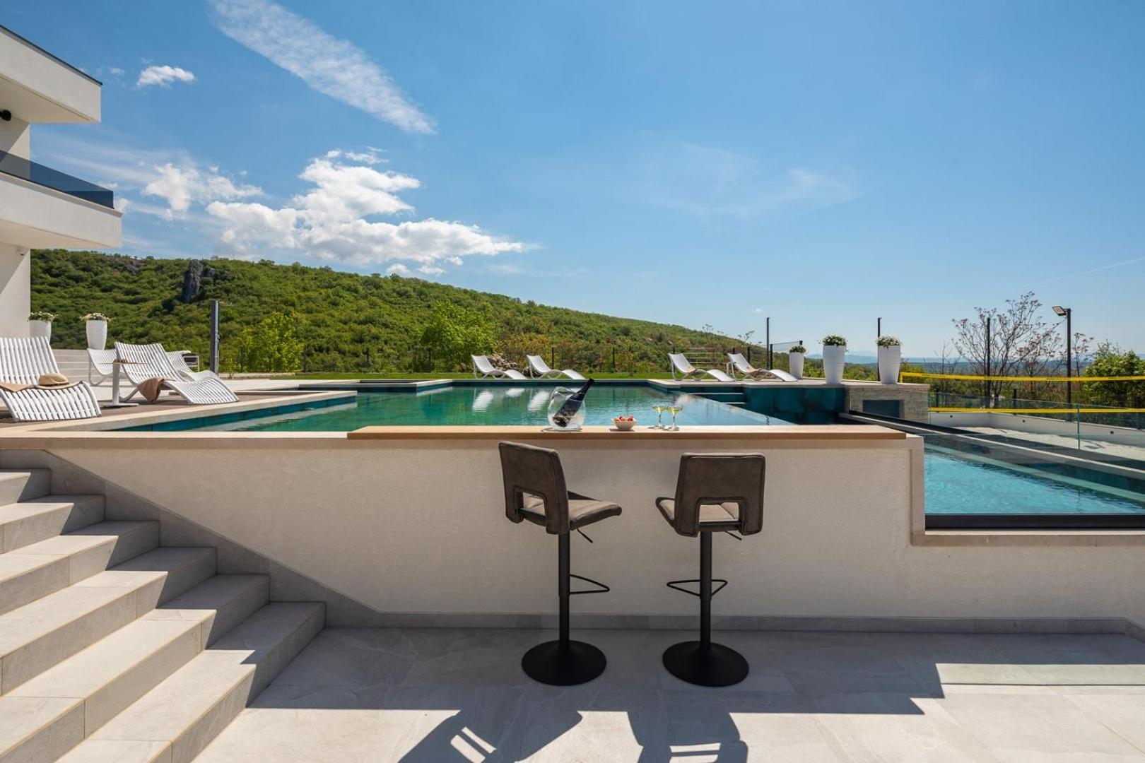 Luxury Villa Arya with 77sqm heated pool, hot-tub, sauna, gym, billiard, playgrounds, 6 bedroom view 5