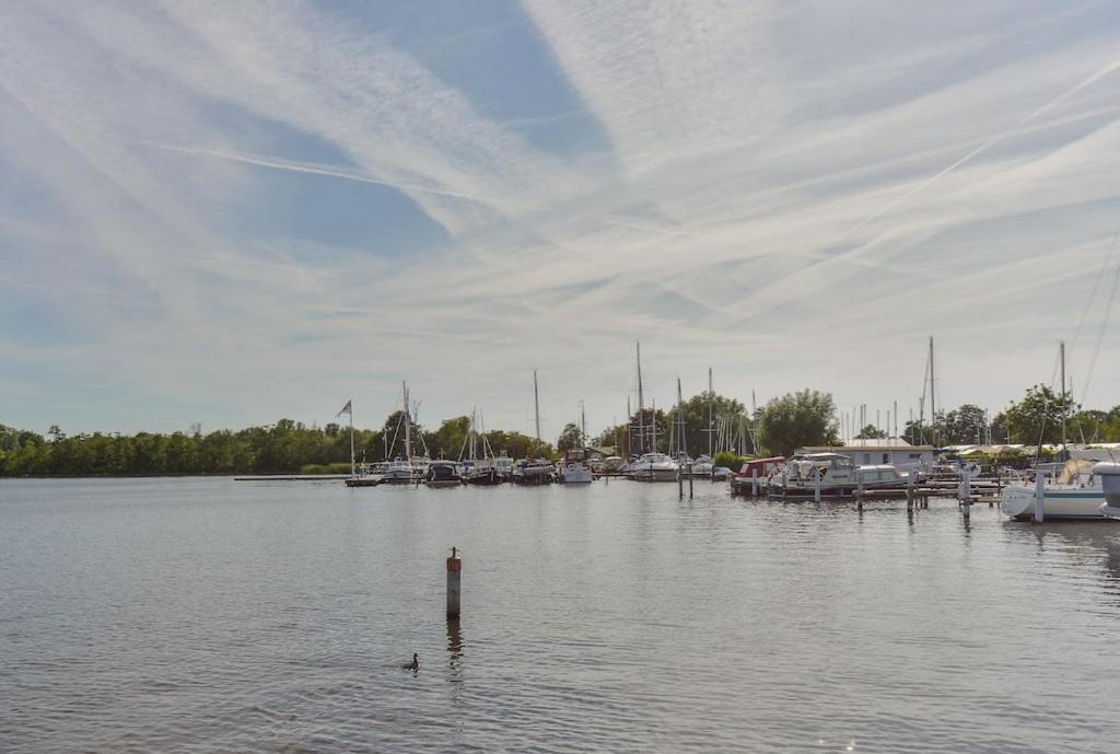 Woonark Westeinder with kayaks close to Schiphol Airport view 5