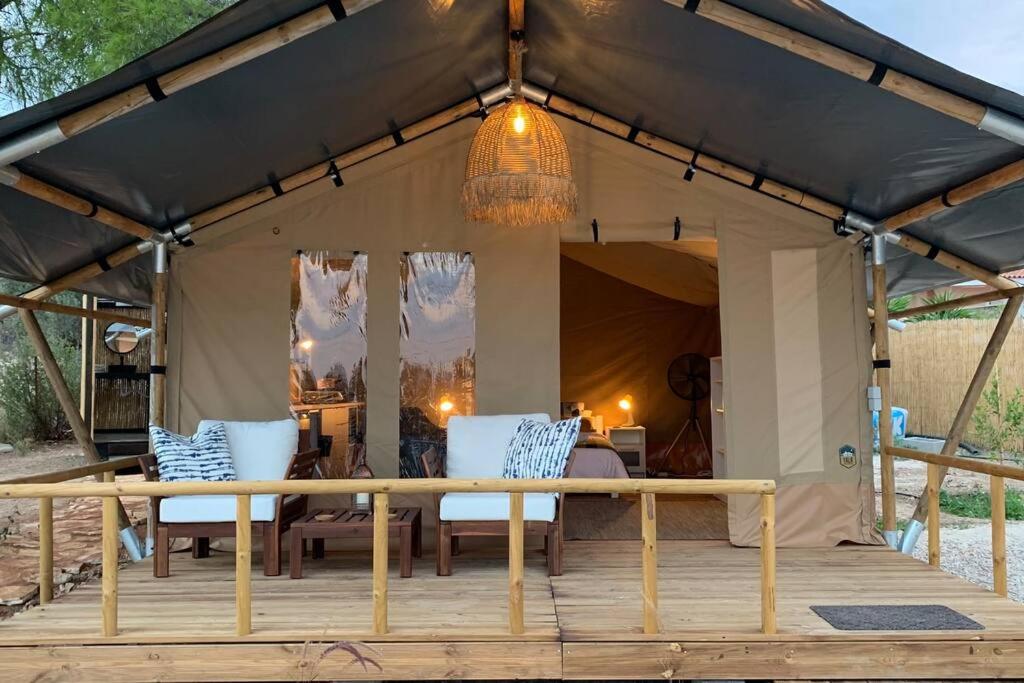 African Safari Canvas Lodge Tent Sea View view 4