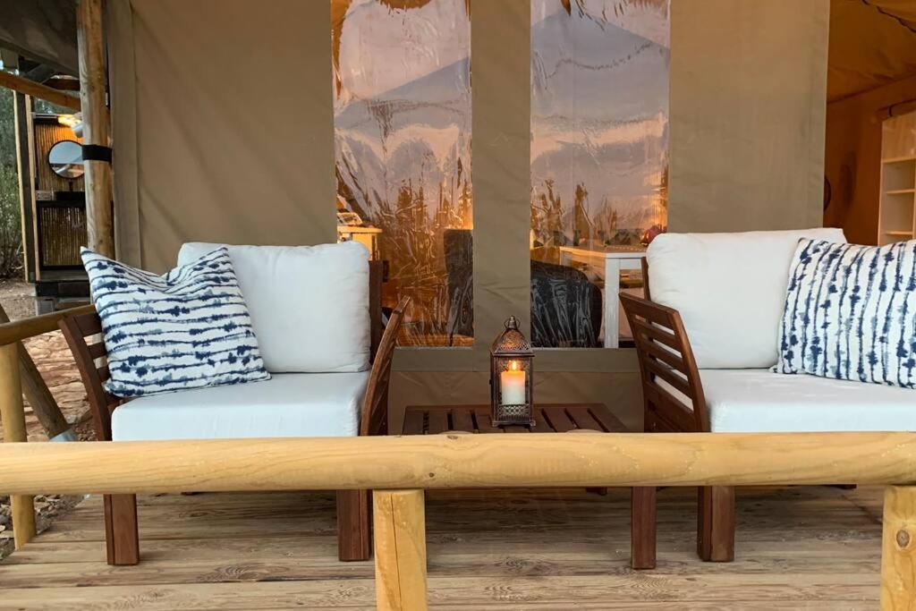 African Safari Canvas Lodge Tent Sea View view 3