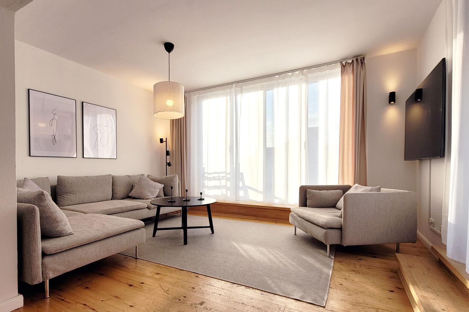 Große Penthouse Ferienwohnung mit Meerblick, Sonnenterrasse & Luxusbad von 