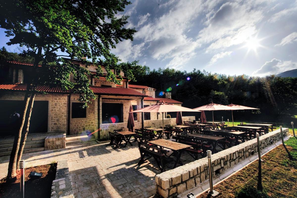 outdoor BBQ area