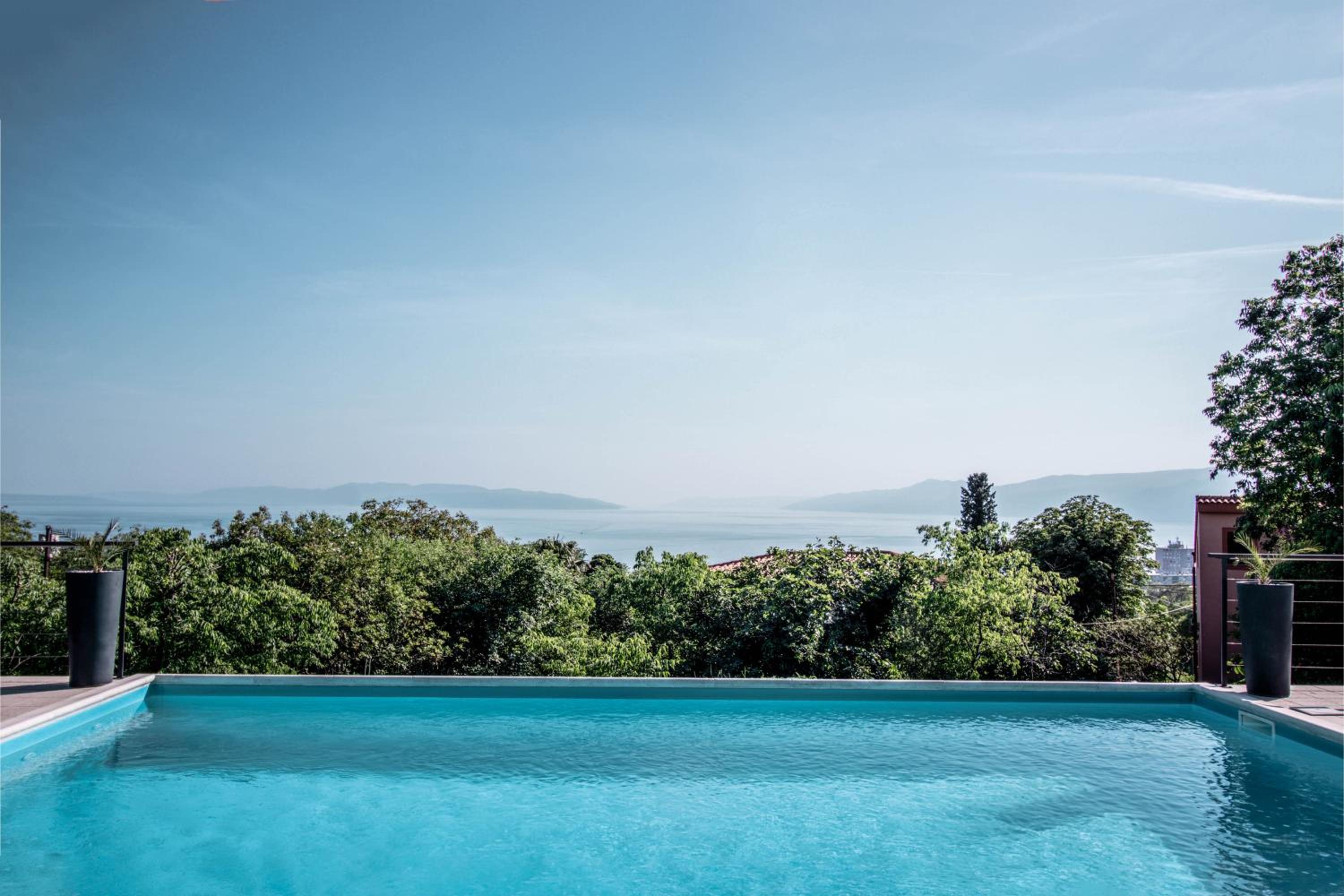 Sea View Villa Morčić with private pool - Rijeka view 5