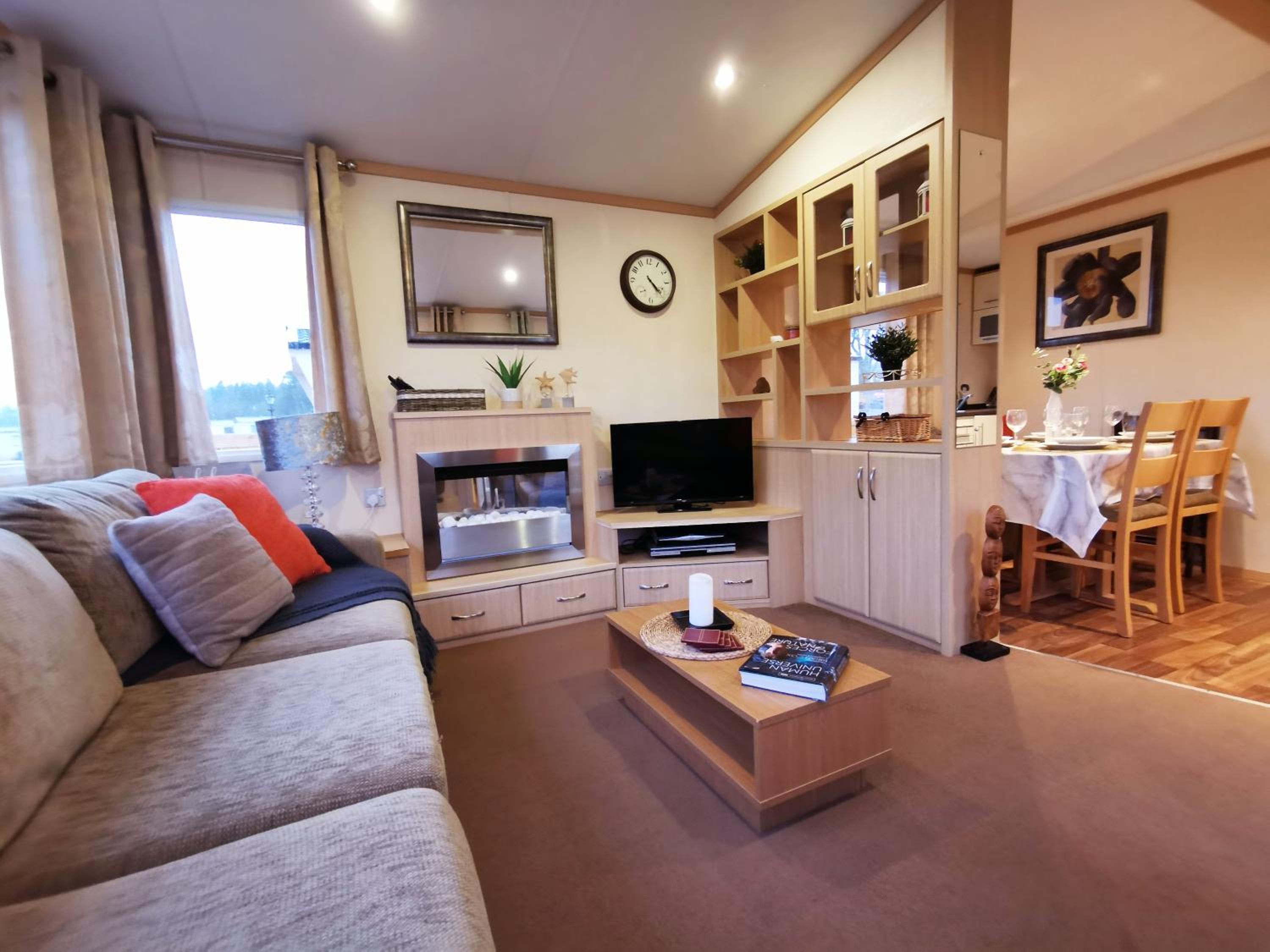 Delightful 3-bedroom static caravan with lazy spa and loch view view 3