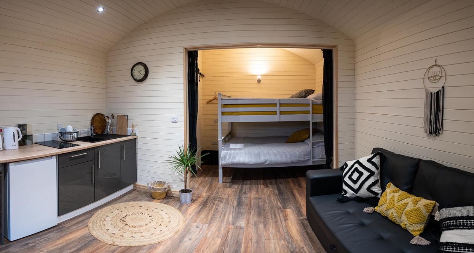 The Getaway - The Buzzard - Luxury Family Glamping Cabin view 2