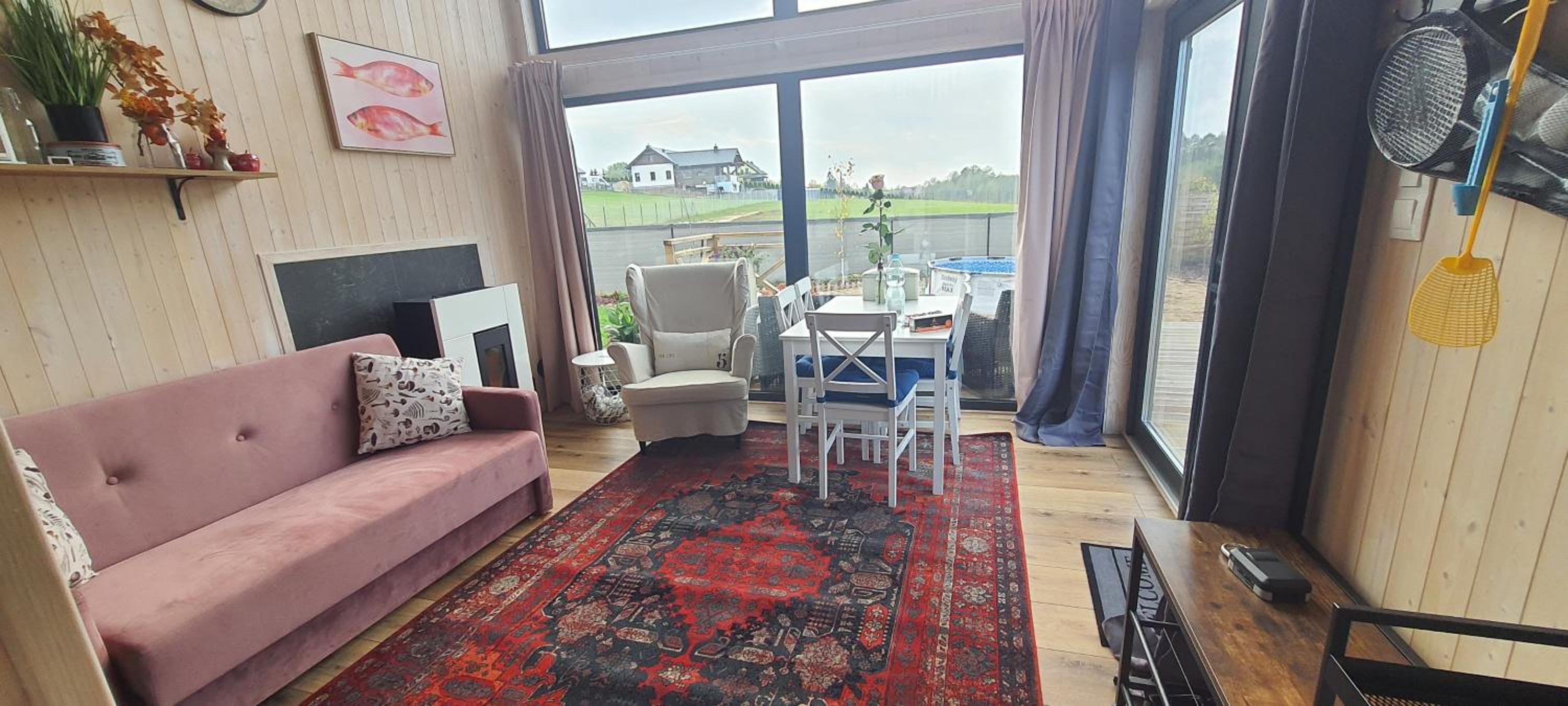 Domek Mazurski całoroczny nad jeziorem z sauną i Jacuzzi SPA