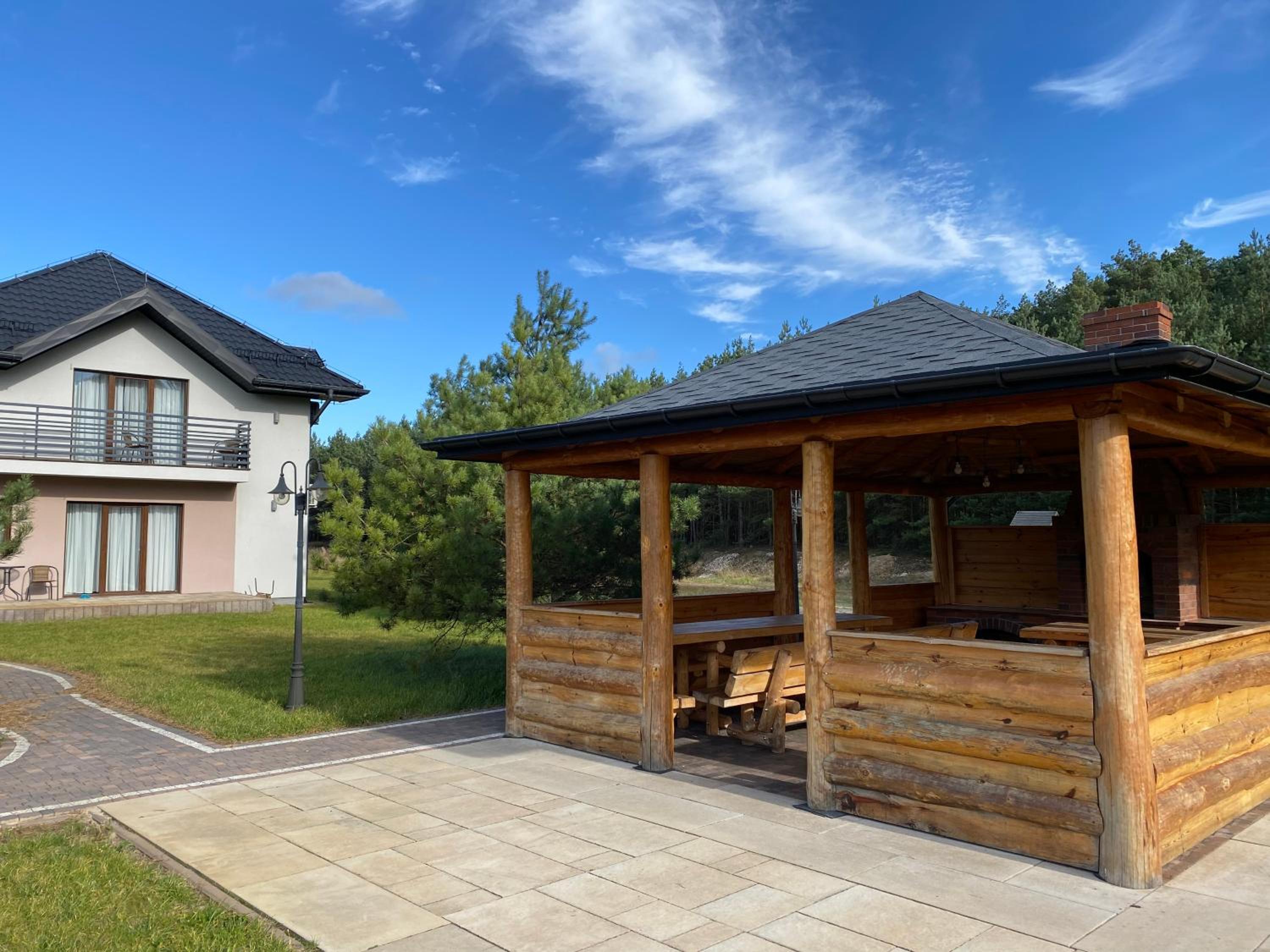 outdoor BBQ area