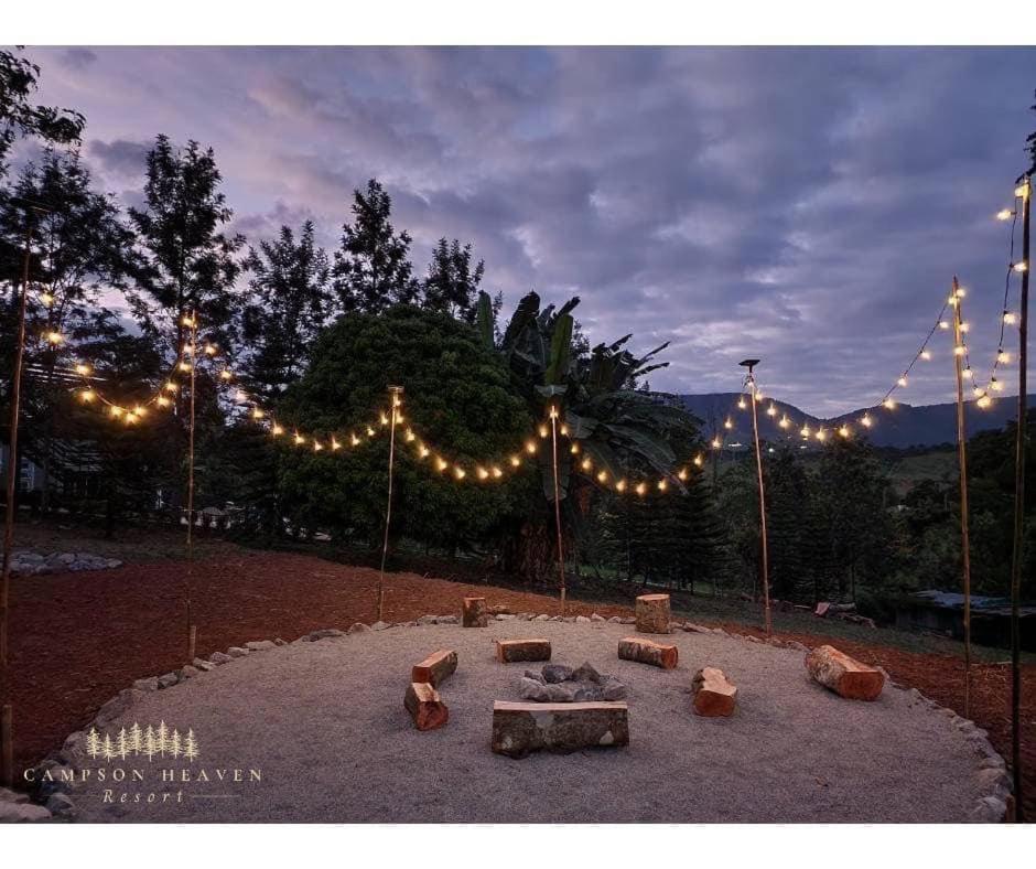 outdoor BBQ area