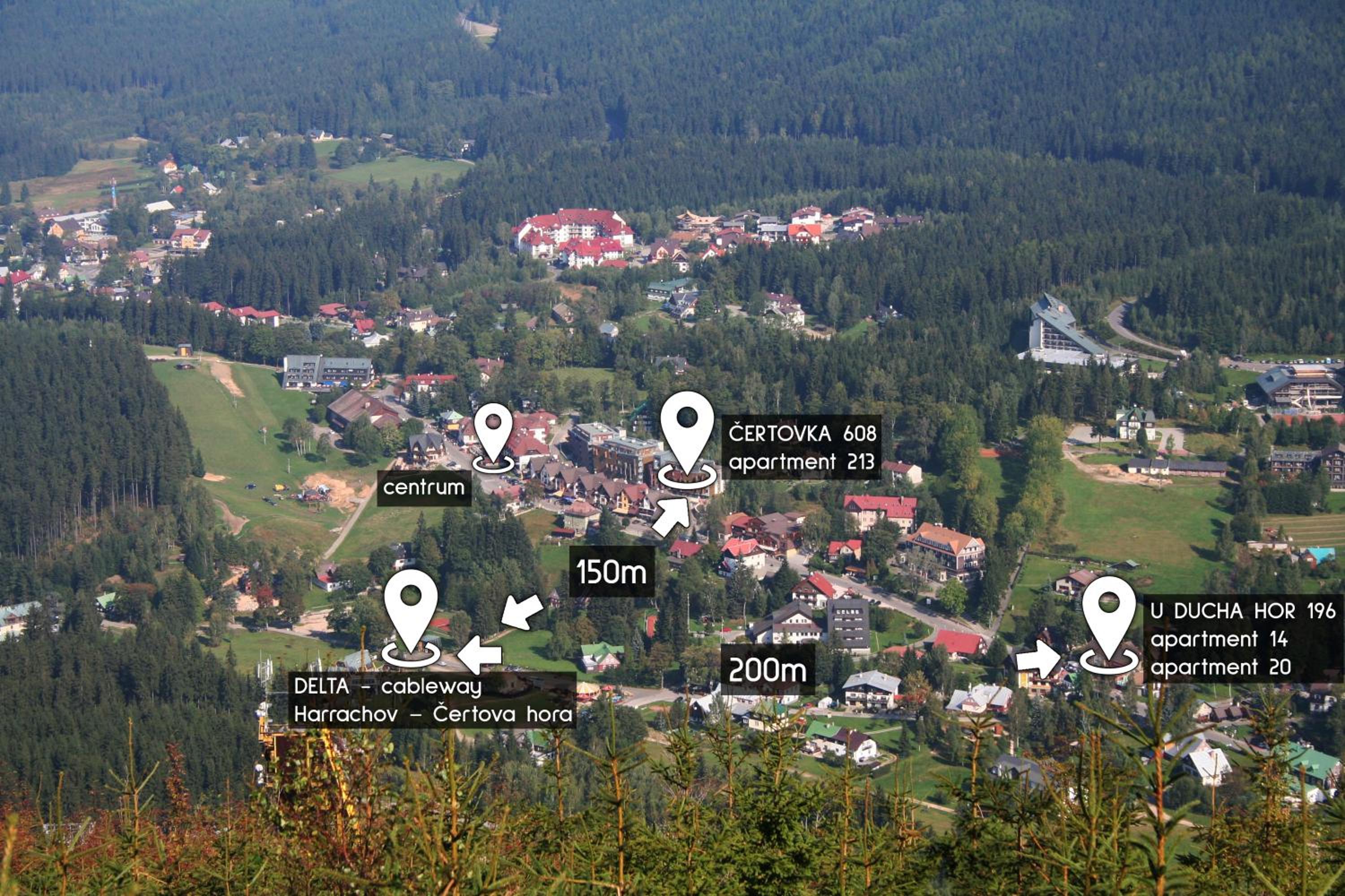 ENJOYHARRACHOV - Atraktivní slunný klimatizovaný apartmán 14 v centru se saunou, parkováním, Wifi-WLAN, SAT, herní konzolí, PC s win 10, Netflix zdarma a m