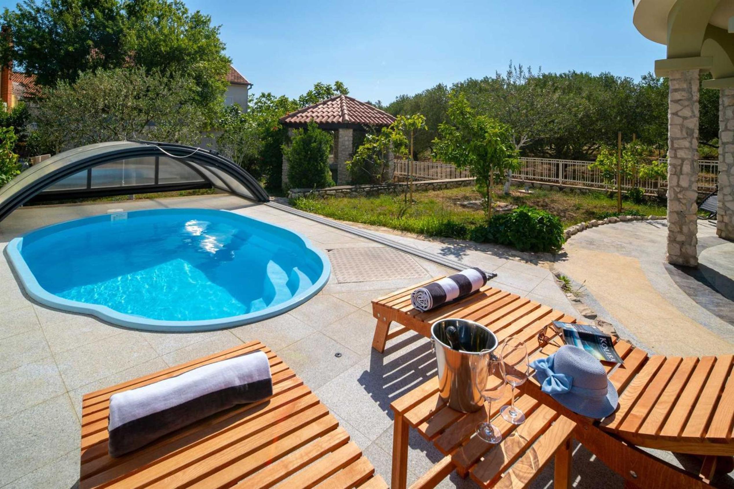 Charming Villa Rea with heated pool view 5