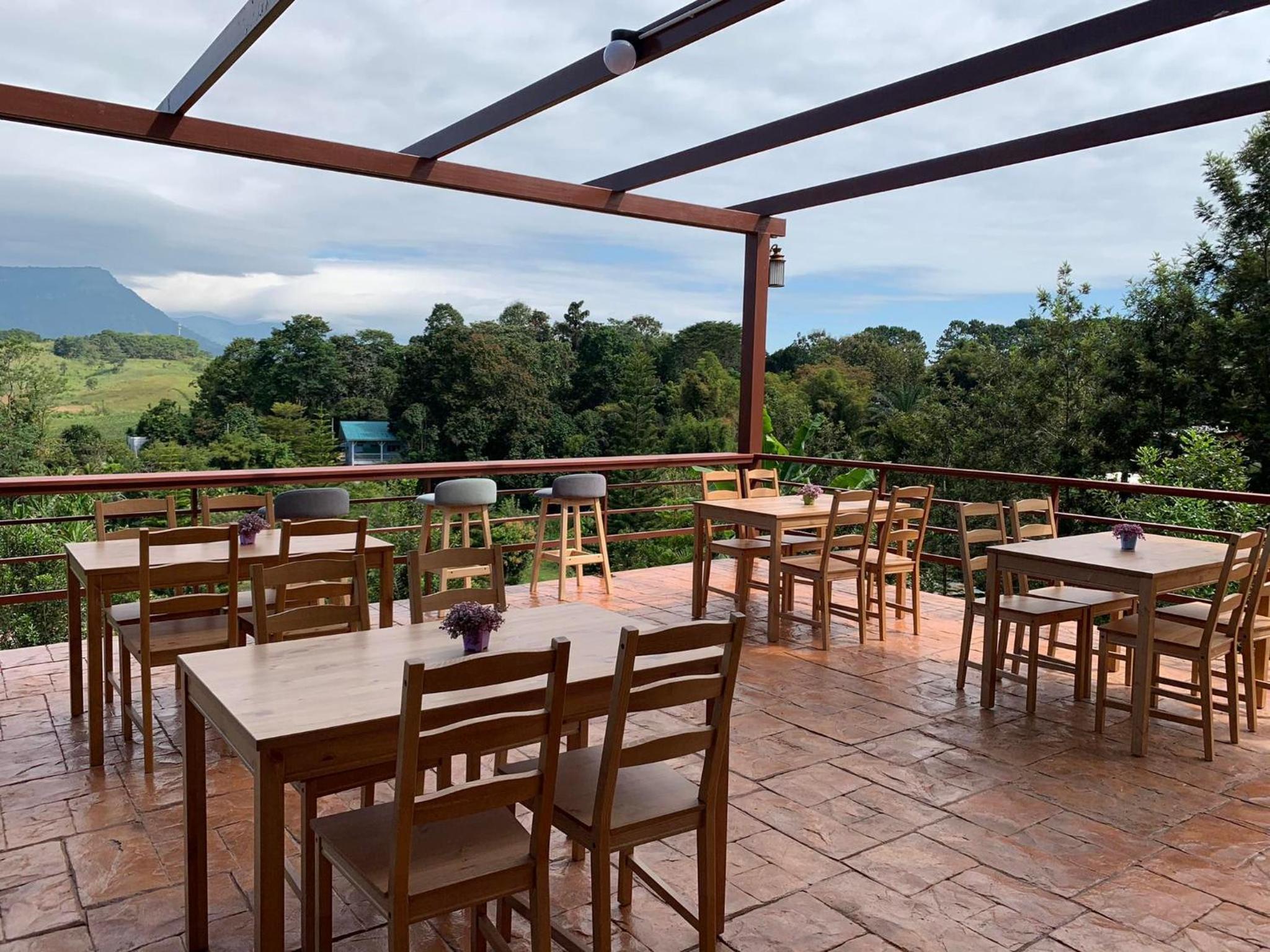 outdoor BBQ area