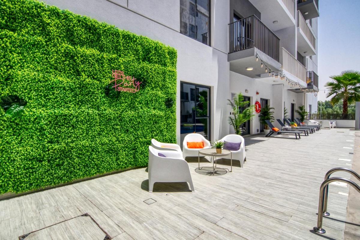 outdoor BBQ area