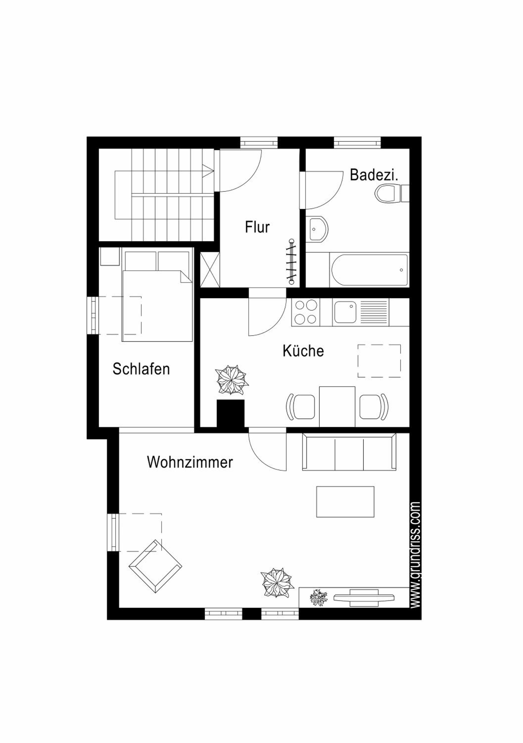 Mainblick voll ausgestattet, Küche, Klima, Wanne