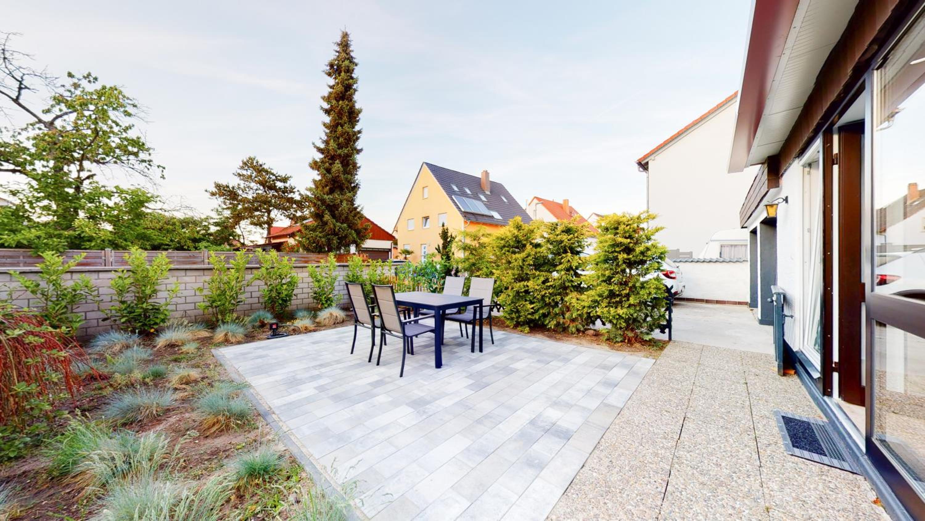 Bungalow für 2 - Parkplatz - Küche - Terrasse - main view