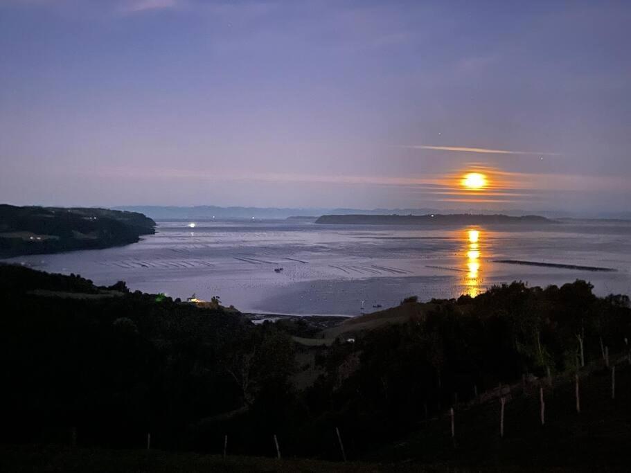 Bella casa de campo con panorámica vista al mar