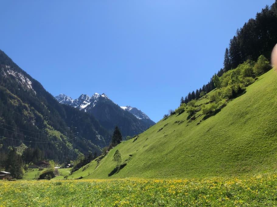 Ferienhaus Zillertal Panorama Blick Balkon Sauna