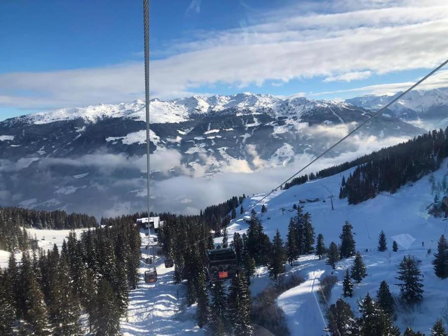 Ferienhaus Zillertal Panorama Blick Balkon Sauna