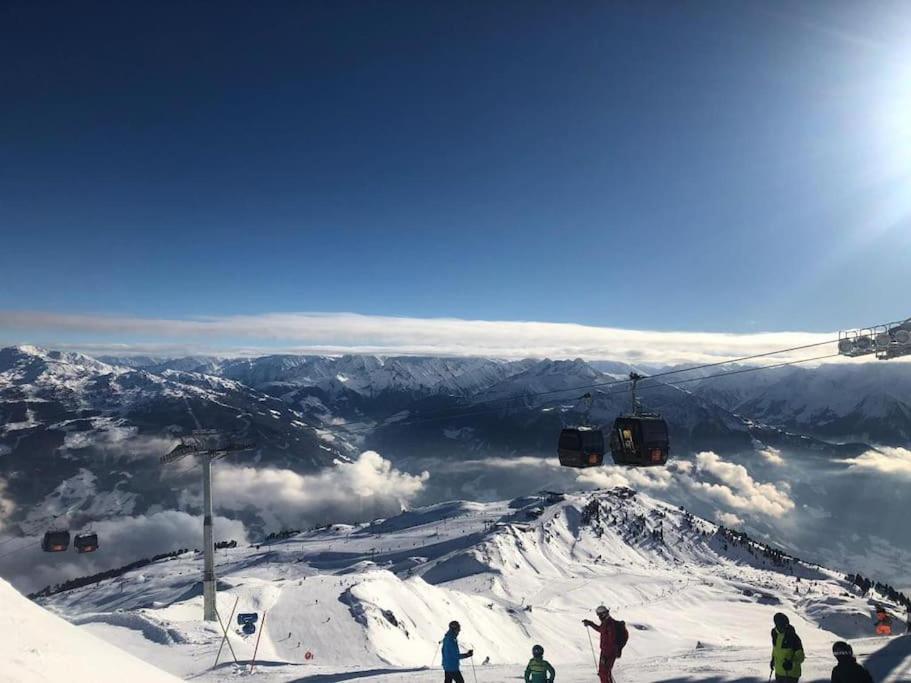 Ferienhaus Zillertal Panorama Blick Balkon Sauna